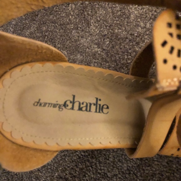 charming Charlie’s tan wedges - Picture 7 of 7